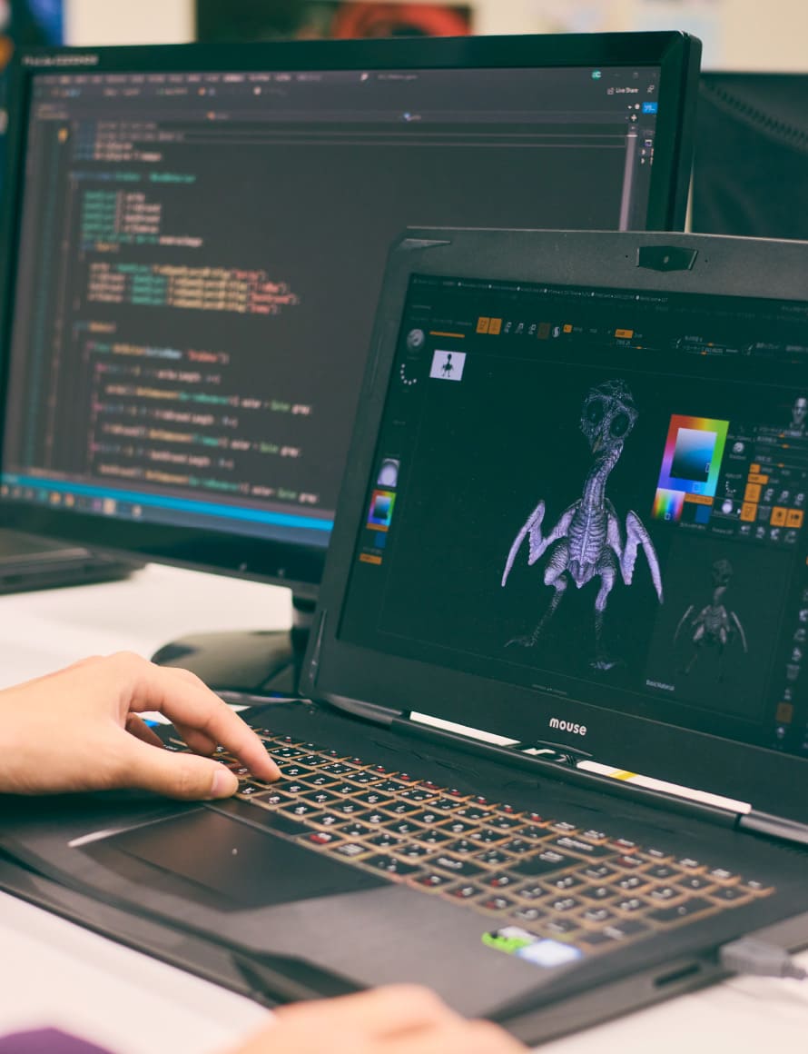 3DCGからアプリケーション開発まで学べるカリキュラム